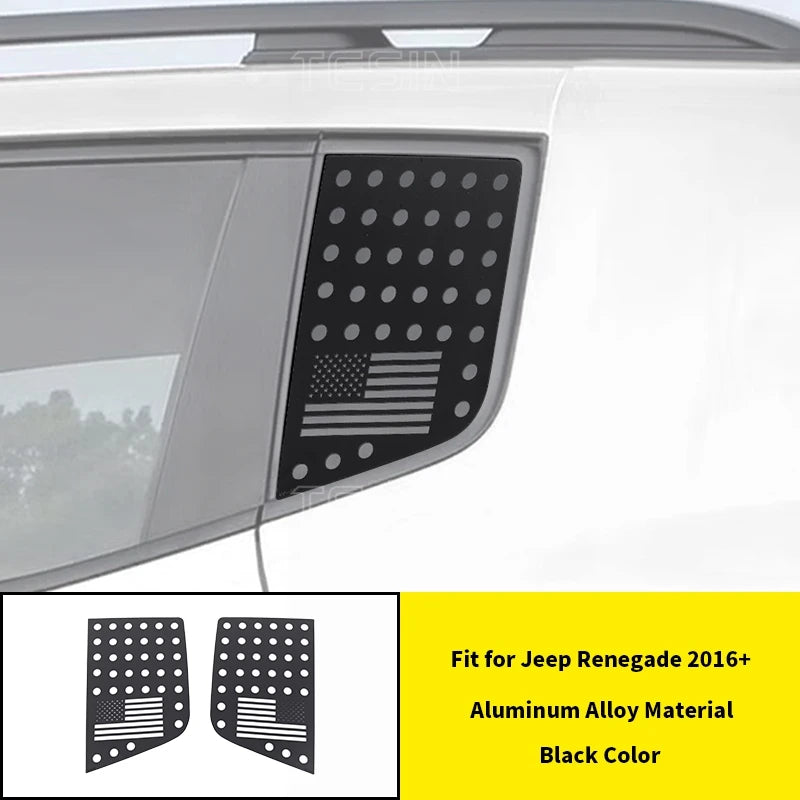 Modanature Vetri Jeep Renegade 2016-2024 – Copertura Decorativa in Alluminio Premium