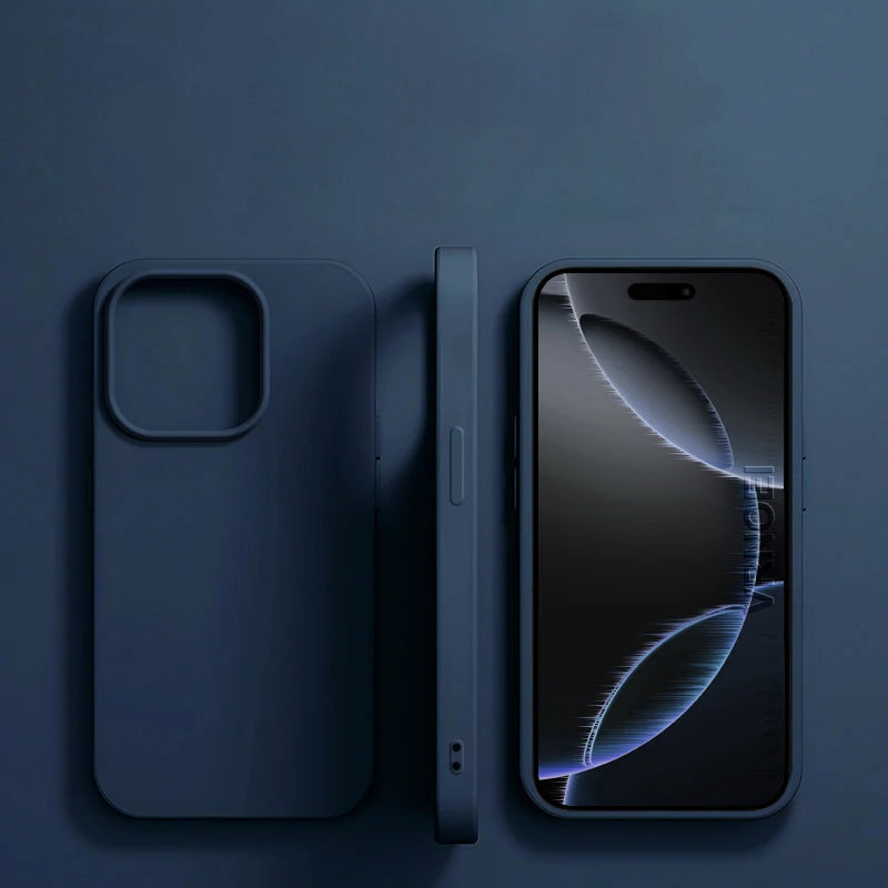 Custodia per telefono in silicone liquido originale per APPLE iPhone 11 13 12 14 15 16 Pro Max Plus 16E Custodie Cover posteriore protettiva antiurto