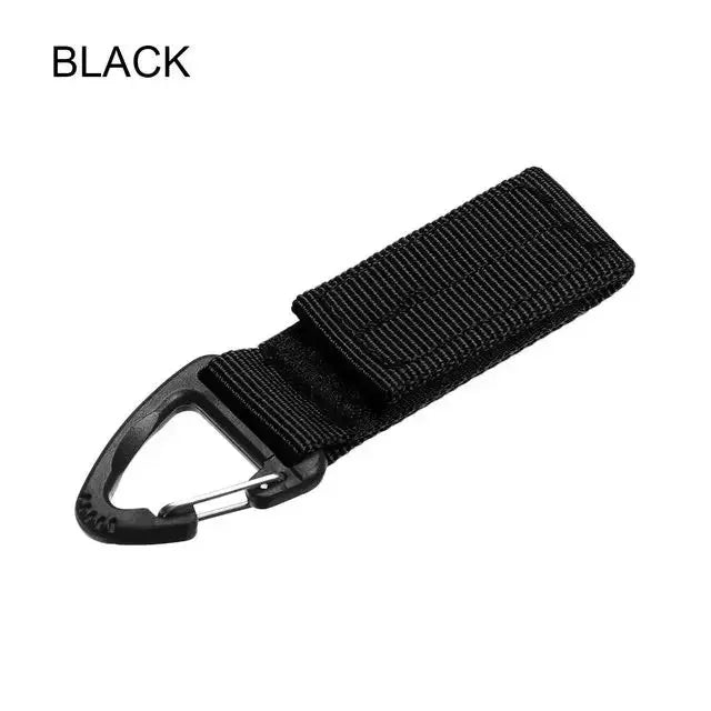 Clip Tattica MOLLE Porta Chiavi – Moschettone Nylon per Cintura e Zaino (1/2/3 Pezzi) Accessorio Outdoor EDC - Campeda