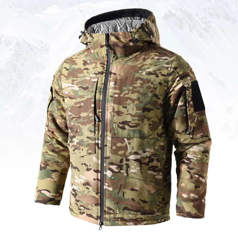 M65 Parka invernale da uomo giacche tattiche –30 Giacca militare riscaldante mimetica - immagine 8