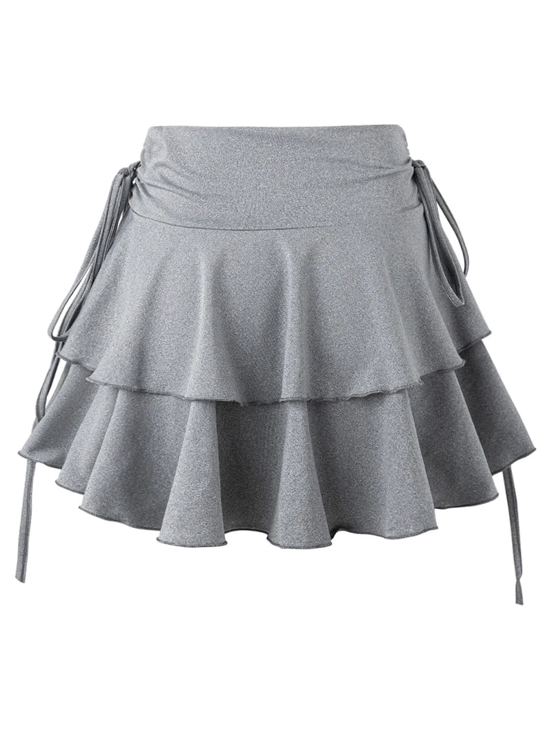 Nuova gonna a tinta unita da donna, moda estiva, versatile, a vita alta, vestibilità slim, elastica, gonna corta, articoli disponibili in magazzino
