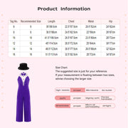 Costume da ballo jazz per bambina senza maniche con nappe e paillettes - immagine 6