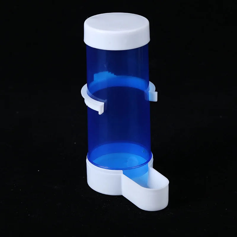 Abbeveratoio automatico per uccelli da compagnia Mangiatoia Gabbia Strumento - Blue feeder - immagine 4