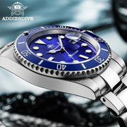 Orologio Uomo ADDIESDIVE Acciaio Inossidabile – Subacqueo 20 Bar, Quarzo Sportivo Elegante - Campeda
