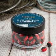 Method Feeder Dumbbell Boilies Bicolore Affondanti Krill Squid 8-10mm 50g - immagine 2