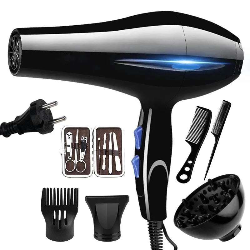 2200W Hair Dryer Powerful Professional Hair Dryer Fast Heating Hot and Cold Adjustment Ionic Hair Dryer with Air Collection