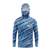 MALFC Camicia da pesca con cappuccio uomo maglietta a maniche lunghe protezione UV - S XTW74 - immagine 14