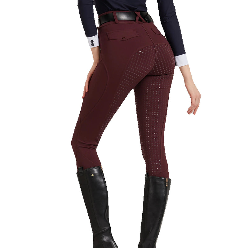 Pantaloni equestri professionali sportivi attillati elastici ad asciugatura rapida in - immagine 2