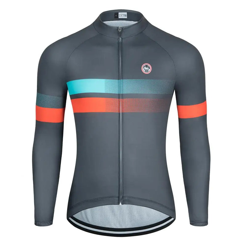 Maglia da ciclismo della squadra primavera/autunno maniche lunghe uomo camicia - immagine 8