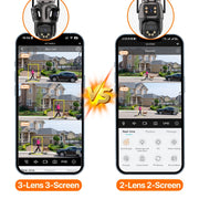 Telecamera IP WIFI a Tre Schermi per Esterni Impermeabile IP66 - immagine 8