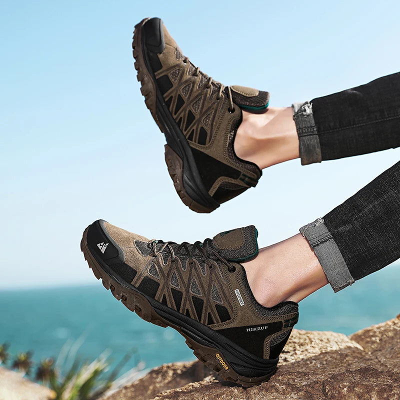 HIKEUP Scarpe da trekking uomo di arrivo traspiranti con lacci Ammortizzazione - immagine 8