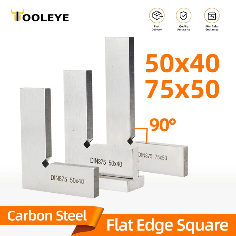 Prova il righello quadrato con bordo piatto quadrato Strumenti per la lavorazione del legno da 90 gradi Set di strumenti di misurazione con righello ad angolo retto in metallo-Quad
