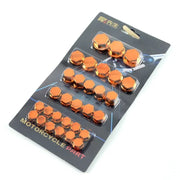 Kit Copri Viti Moto 30 Pezzi – Tappi Decorativi Bulloni 0.8-1.4 cm, Copri Dadi Colorati per Yamaha, Honda e Scooter - Campeda