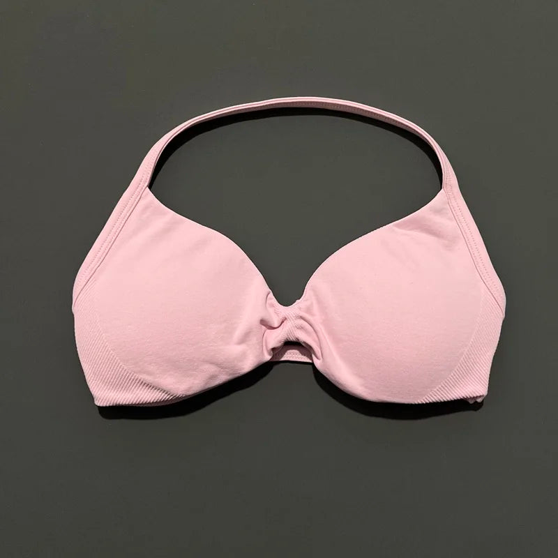 Reggiseno sportivo con spalline Intimo yoga Donna Palestra Top Corsa Esercizio senza - immagine 14