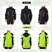 WOSAWE impermeabile da moto riflettente uomo tuta Motocross giacca antipioggia divisa - immagine 2