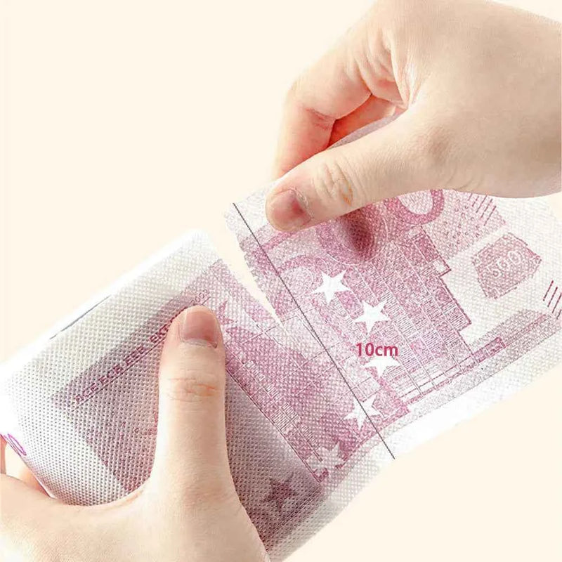 Carta igienica Euro simulata creativa a 2 strati, divertente carta igienica Euro, carta igienica creativa in rotolo, carta igienica per oggetti di scena