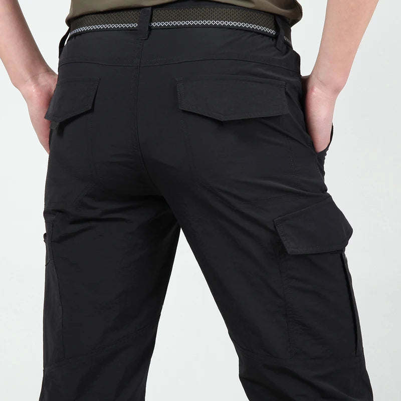 Pantaloni cargo tattici estivi da uomo casual leggeri impermeabili Escursionismo - immagine 8