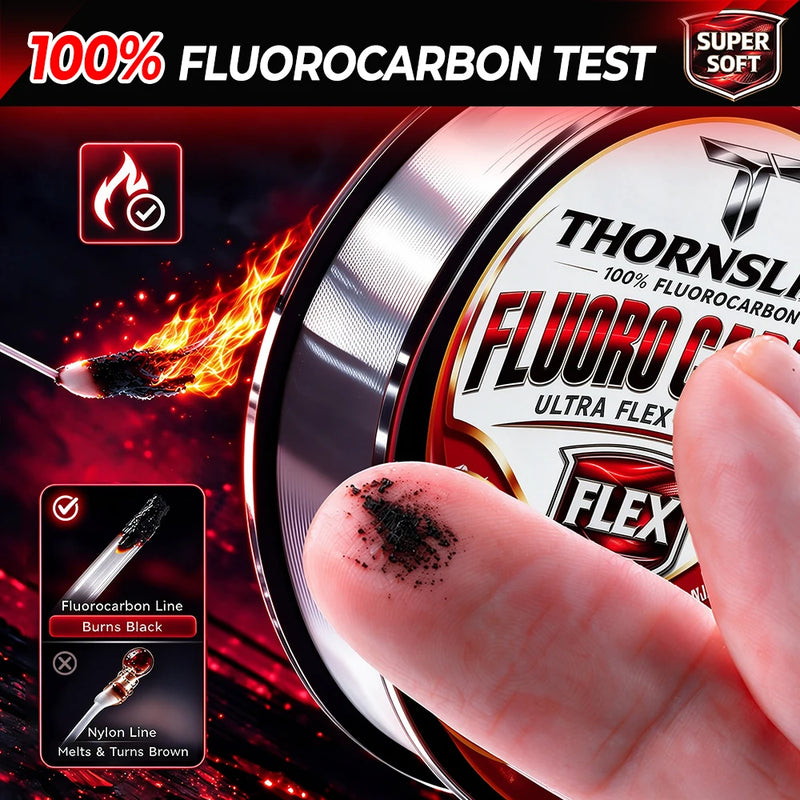 Thornsline filo da pesca in fluorocarbon flessibile 100 m - immagine 5