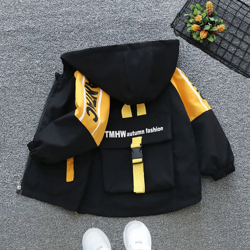 Cappotto per neonato Primavera Autunno Moda Ragazzi Uniforme da baseball Regalo di - immagine 3