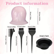 WANMEI 6PCS Salone Tappo per colorare i capelli in silicone Evidenziare ago - immagine 4