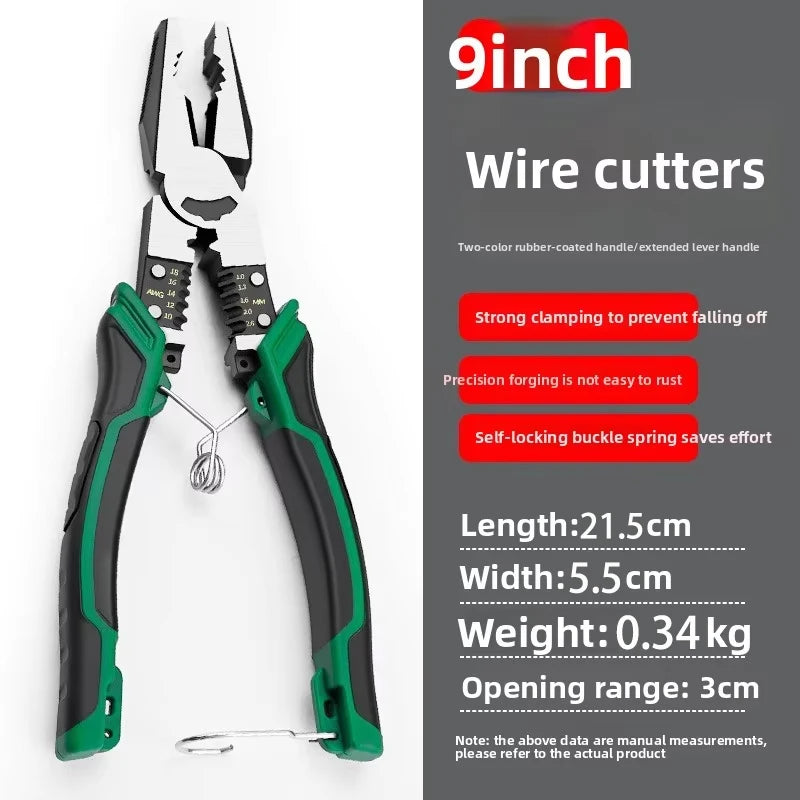 Pinze diagonali multifunzionali Pinze per fili hardware Elettricista professionale Antiscivolo Durevoli Pinze per strumenti di riparazione universali