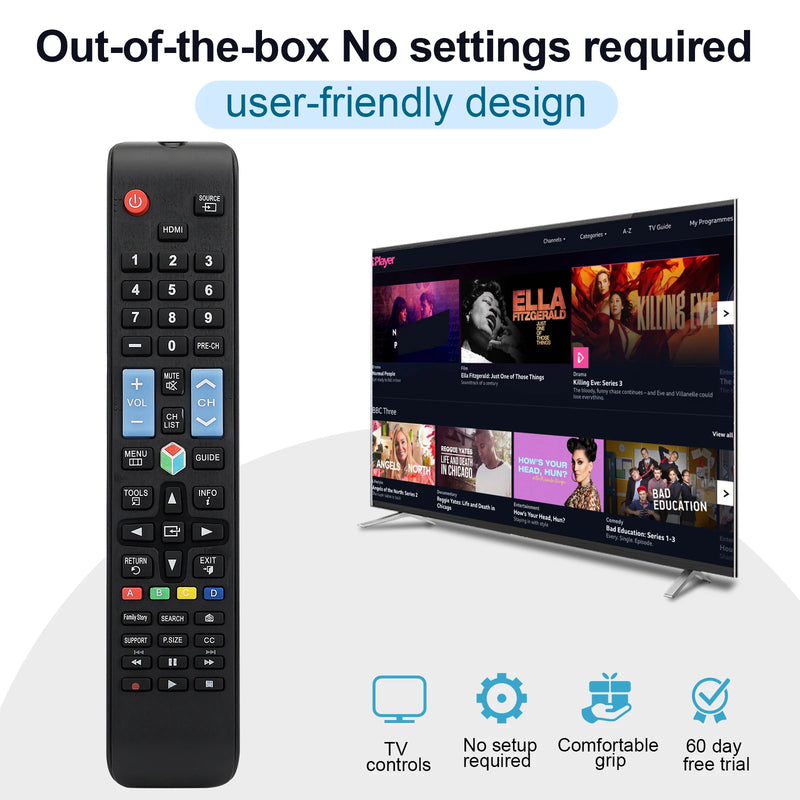 Telecomando universale per la maggior parte delle TV Samsung Lcd Led Hdtv 3D Smart Home Entertainment