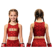 Top corto da boxe per bambine senza maniche girocollo - immagine 7