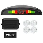 Kit Sensori Parcheggio Auto 4 Sensori 22mm – Radar Retromarcia con Display LED Retroilluminato, Sistema 12V Universale (8 Colori) - Campeda