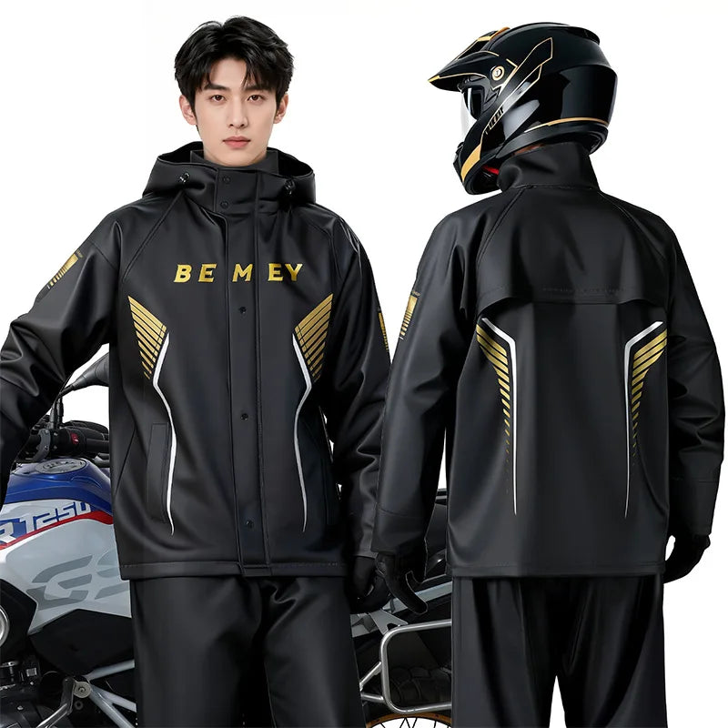 Completo Impermeabile per Uomo e Donna Moto Abbigliamento Esterno Adulti - immagine 6