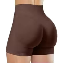 Pantaloncini da yoga estivi a vita alta per donna Pantaloni da fitness da corsa alla moda e sexy Leggings da yoga tinta unita Collant elastici