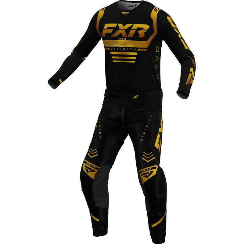 Kit Motocross FXR 2025 – Completo Maglia + Pantaloni Enduro MX, Set Abbigliamento Moto Off-Road Unisex - Campeda