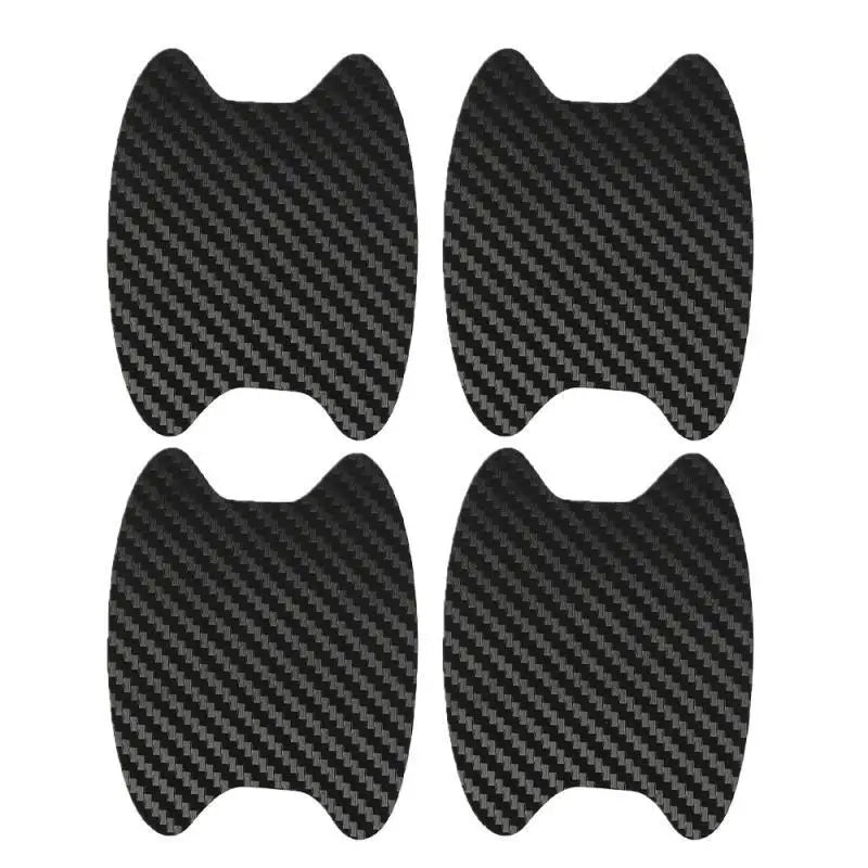 Adesivi Protezione Maniglie Auto 4 Pezzi – Pellicola Antigraffio in PVC Effetto Fibra di Carbonio, Copertura Portiera Universale - Campeda