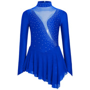 Ragazze Figura Pattinaggio su ghiaccio Vestito da balletto Palcoscenico Costume di - immagine 9