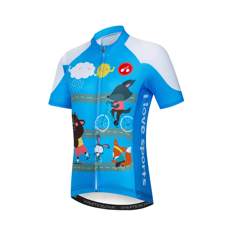 2022 maglia da ciclismo Kids Boy Girl Bike Mountain MTB Shirt manica corta - immagine 17