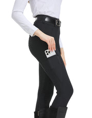 Pantaloni equestri professionali sportivi attillati elastici ad asciugatura rapida in - immagine 5