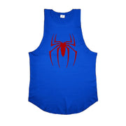 Canottiere da corsa stampate con ragno rosso T-shirt senza maniche traspirante in - immagine 8