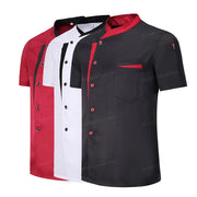 Set da chef estivo a maniche corte Ristorante Hotel Cucina Abbigliamento lavoro Uomo - immagine 3