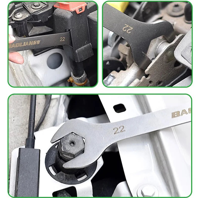 Chiave aperta ultrasottile Chiavi a cricchetto da 5-32MM Chiavi universali Chiave a doppio scopo per strumento di riparazione auto moto bicicletta
