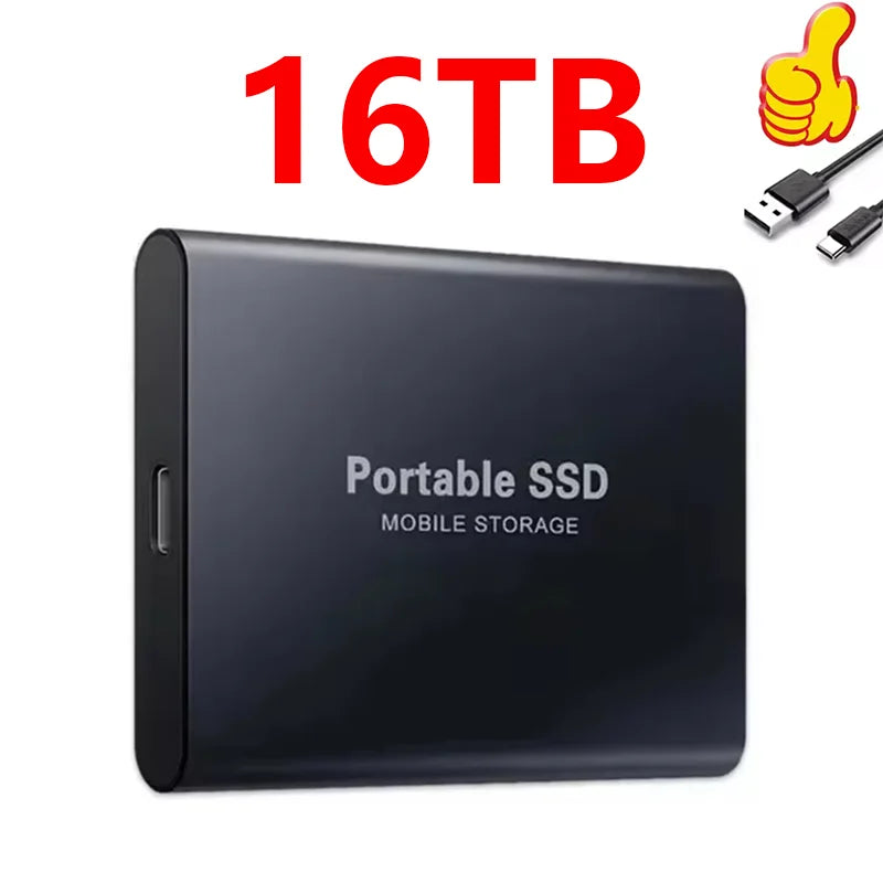 SSD esterno ad alta capacità 256TB HD esterno portatile 2TB Usb3.1 Potente disco a stato solido 1TB per laptop/computer/MAC/telefono