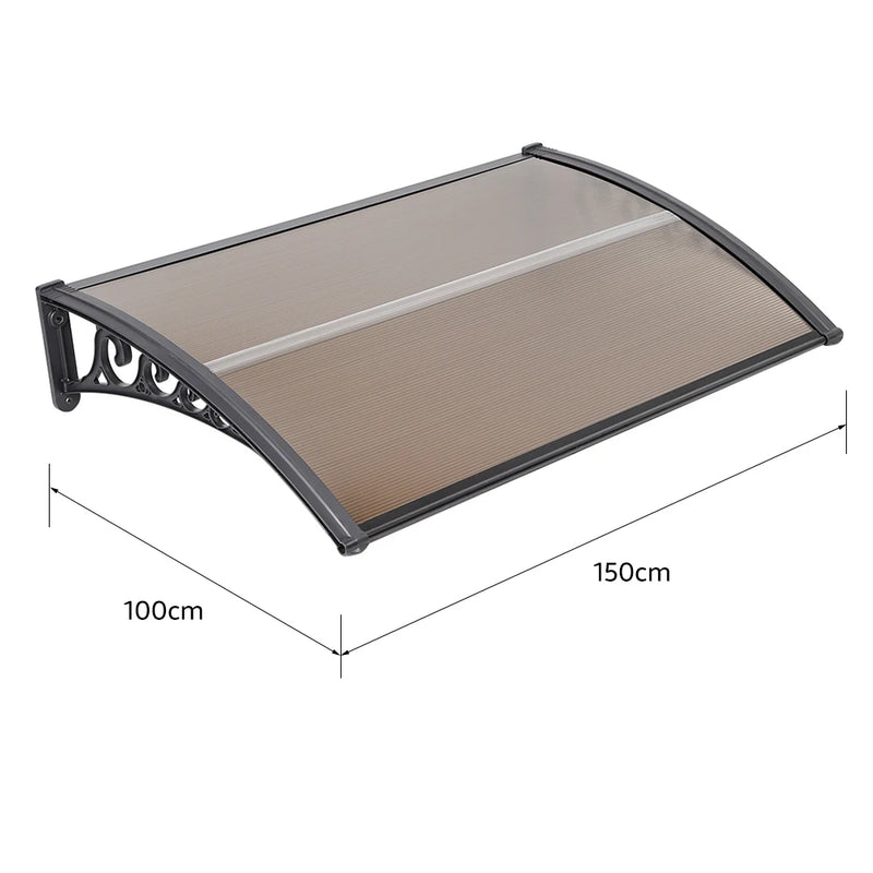 Tettoia per Porta Ingresso – Protezione dalla Pioggia - 100 150 cm - immagine 4