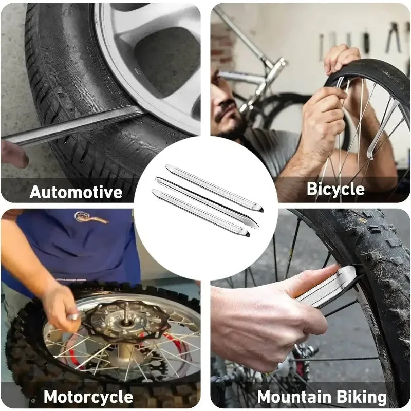 Strumento per la rimozione della chiave per pneumatici per auto Cucchiaio in acciaio Pneumatico in ferro Apri cerchione Cambio leva Strumenti di riparazione auto Accessori per auto da bicicletta per moto