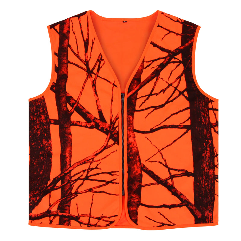 GUGULUZA M-4XL Gilet da esterno uomo Escursionismo Pesca Campeggio Caccia arancione - immagine 7