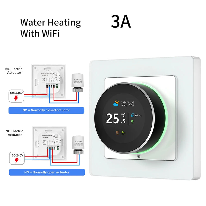 AVATTO Tuya WiFi Smart Manopola Termostato Regolatore di Temperatura Per Acqua Caldaia A Gas Riscaldamento Elettrico Funziona Con Alexa Google Casa