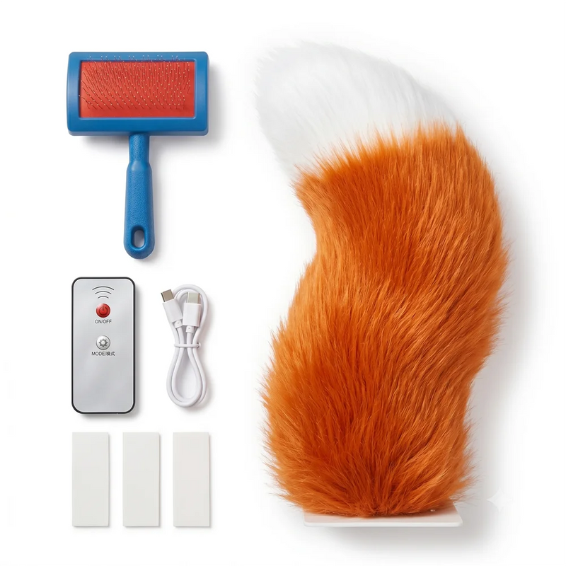 Coda Elettrica Oscillante per Auto, Simpatico Ornamento Peluche in Movimento per Interni ed Esterni Auto, Decorazione Scooter con Telecomando