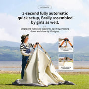 Tenda da Campeggio Automatica 3-4 Persone – Apertura Rapida Impermeabile e Anti-UV - Campeda