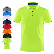 Polo da uomo a maniche corte in poliestere – traspirante, casual ed elegante per primavera ed estate - Campeda
