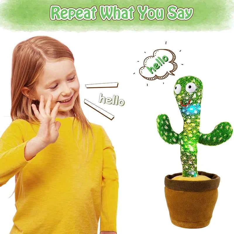 Bambini che ballano cactus parlante giocattoli interattivi parlanti soleggiati cactus peluche elettronico decorazione della casa per bambini regali di Natale