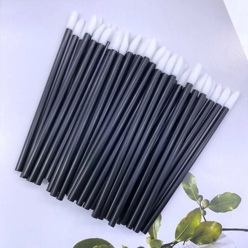 100 pz monouso pennello per labbra estensione ciglia pennelli trucco mascara - immagine 6