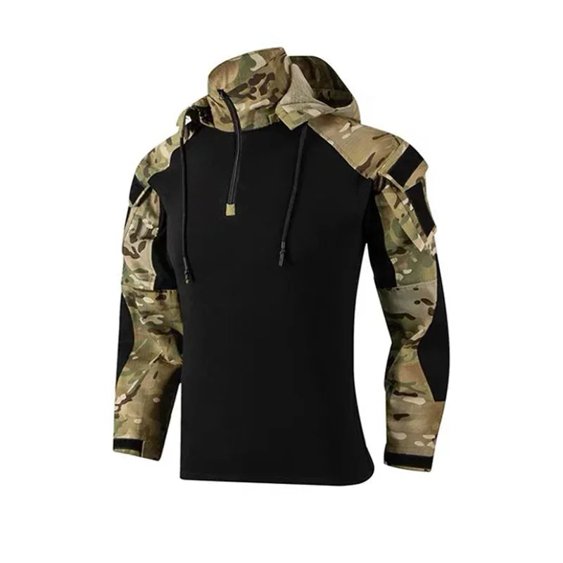 Tute tattiche da uomo Abbigliamento paintball all'aperto Uniforme tiro Combattimento - immagine 5