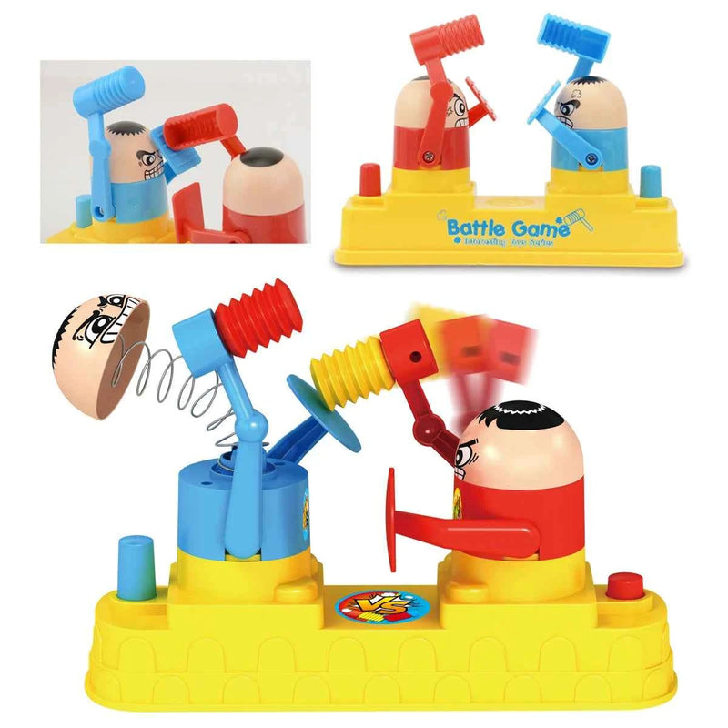 Hammer Battle Toys, Mini children's Head bussare Little Man Fighting Table Games forme di cartoni animati carini, regali giocattolo per ragazzi e ragazze